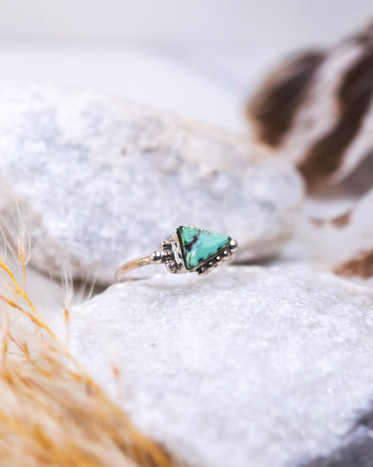Turquoise Ring | Size 5.5 - Smokin' Blues Turquoise