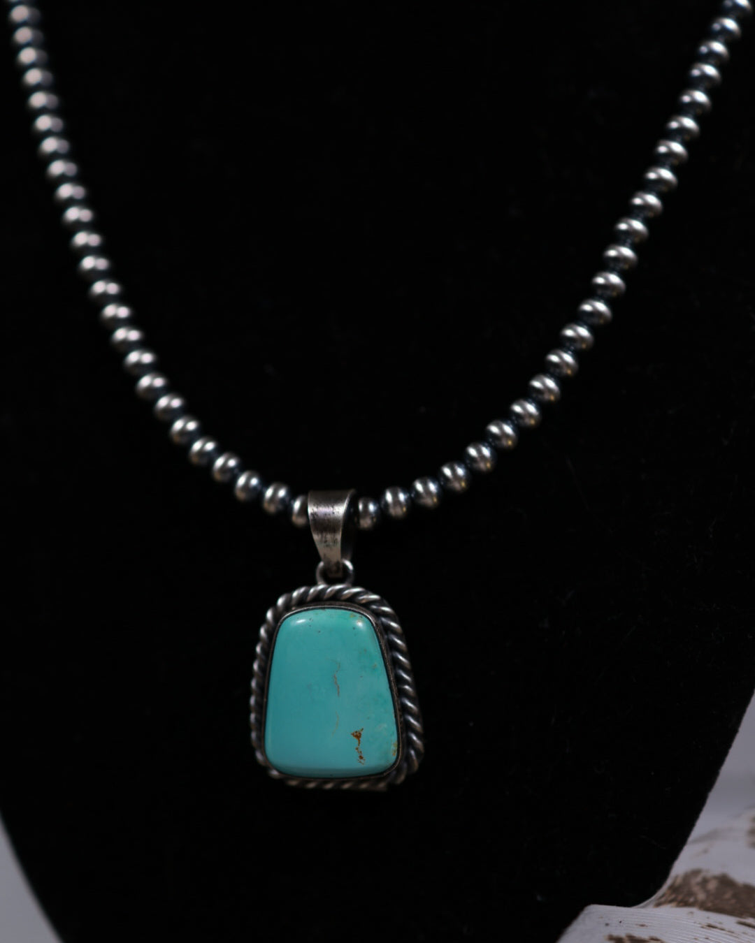 Turquoise Pendant - Smokin' Blues Turquoise