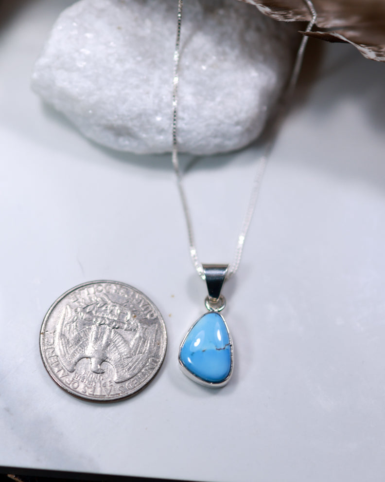Turquoise Pendant - Smokin' Blues Turquoise