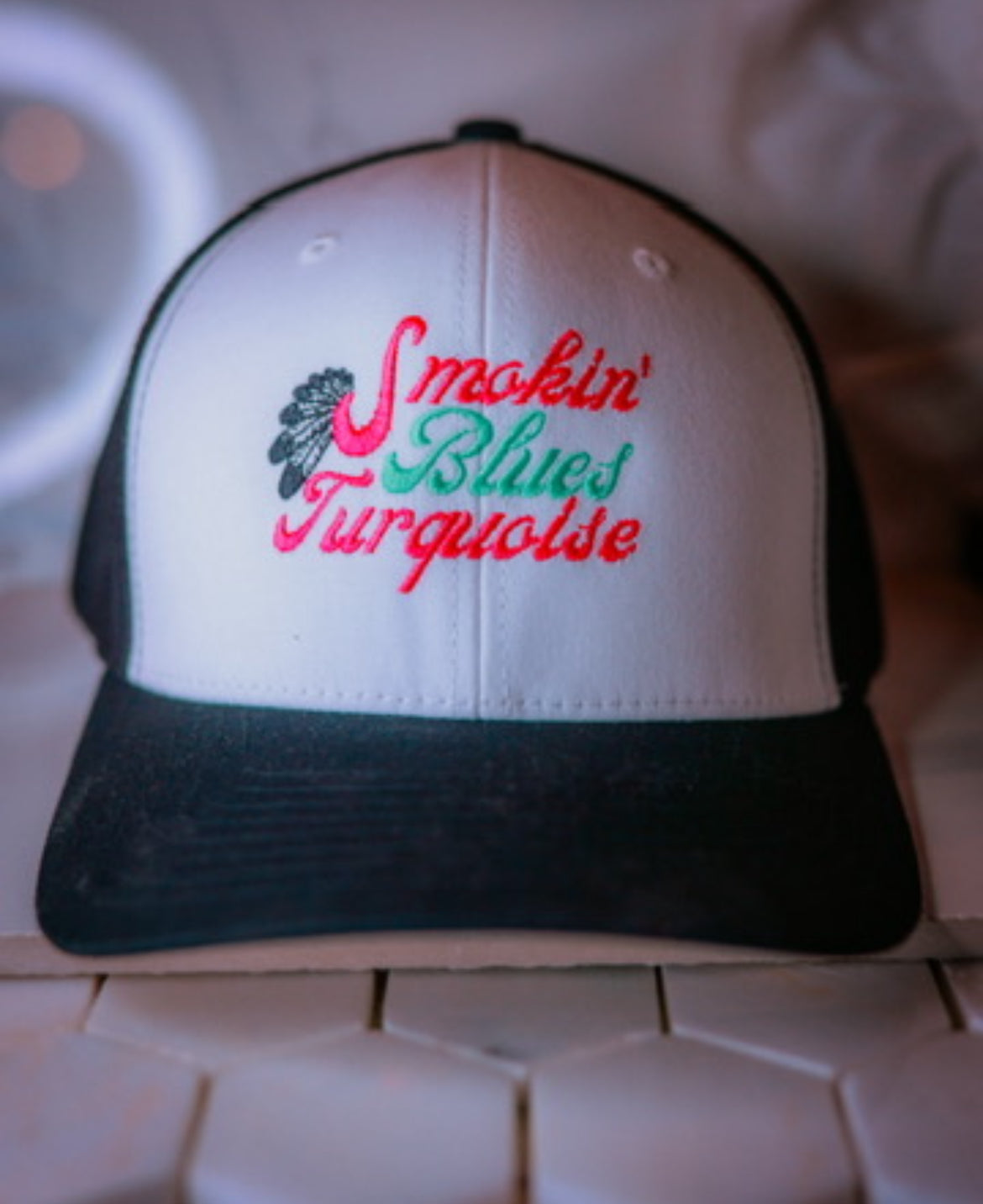 Trucker Hat - Smokin' Blues Turquoise