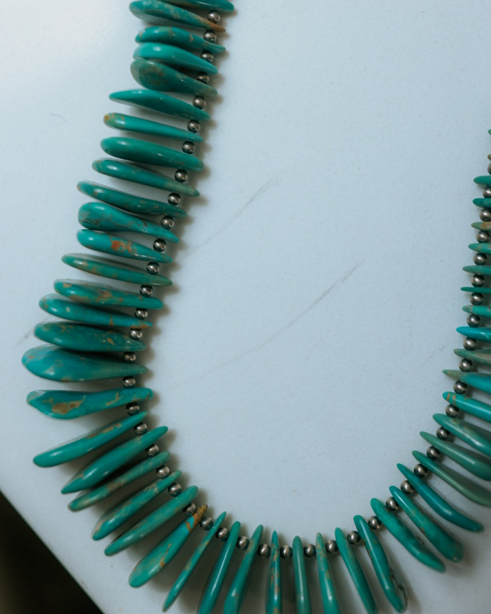 Turquoise Necklace - Smokin' Blues Turquoise