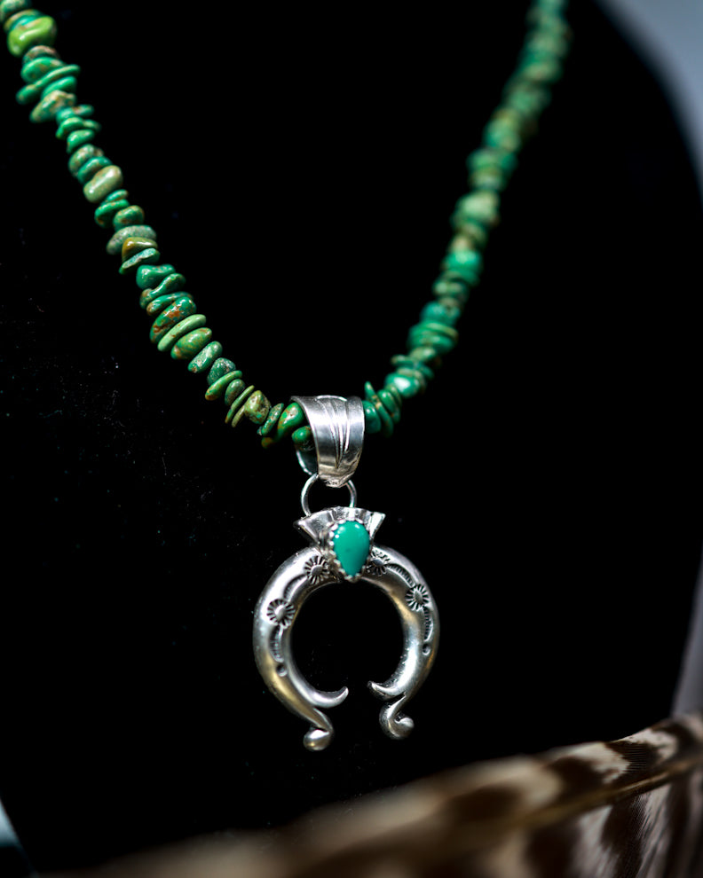 Turquoise Naja Necklace - Smokin' Blues Turquoise