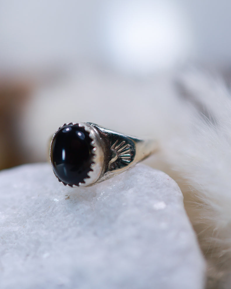 Black Onyx Ring | Size 7 - Turquoise Town