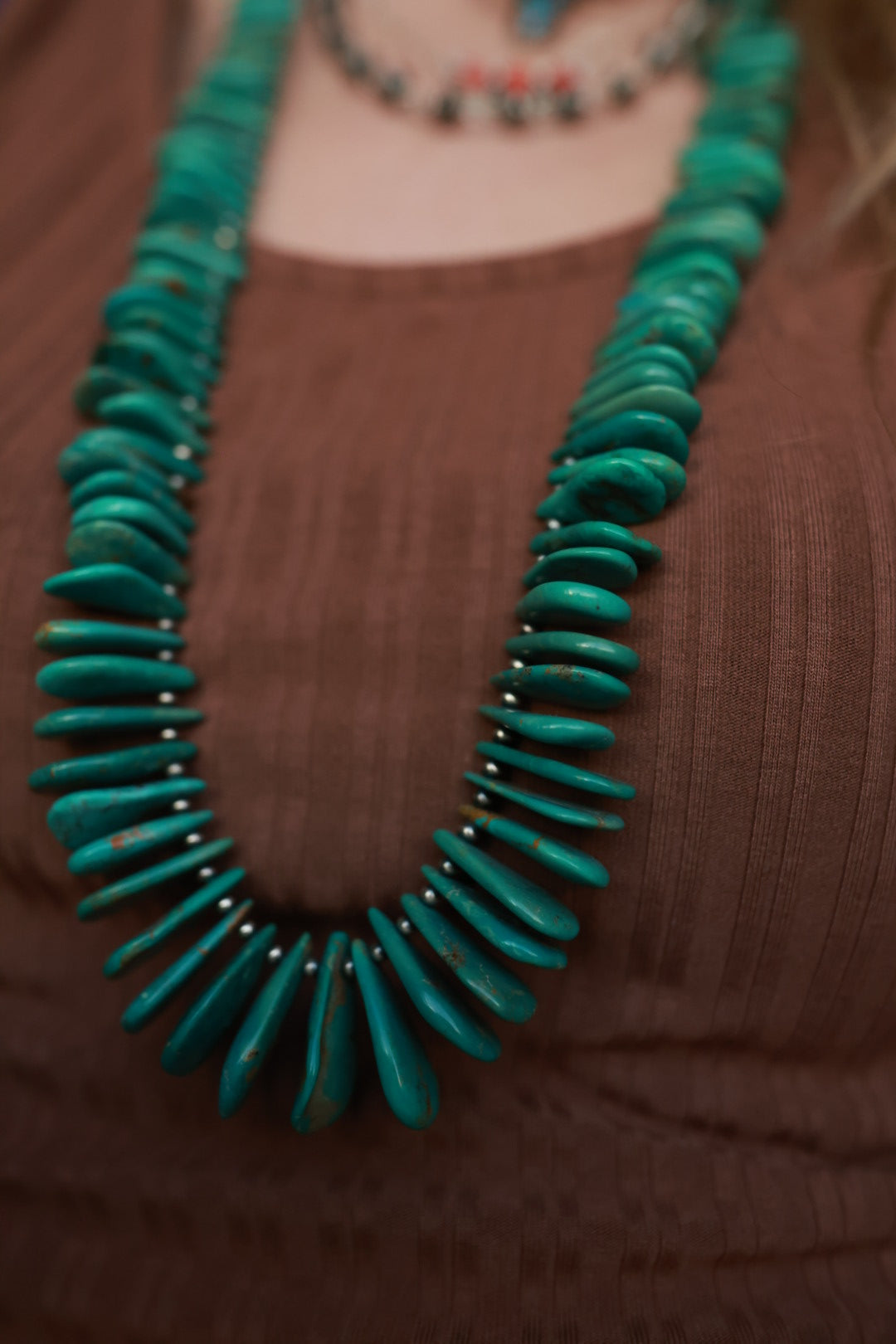 Turquoise Necklace - Smokin' Blues Turquoise