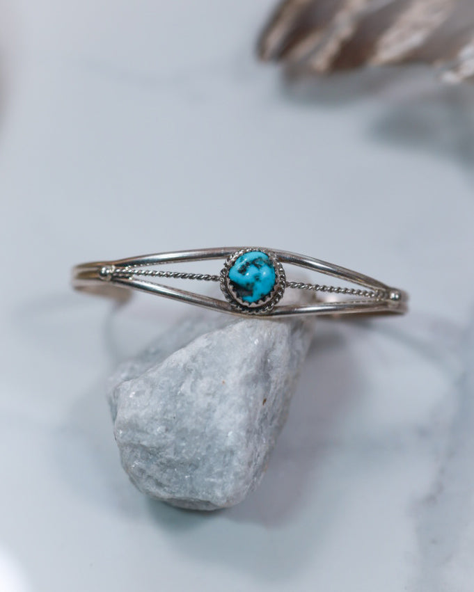 Turquoise Cuff - Smokin' Blues Turquoise
