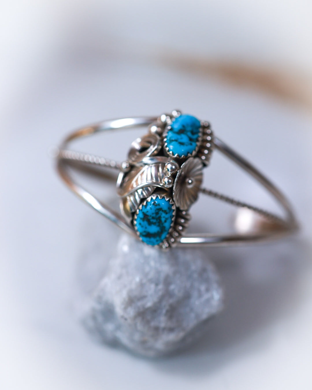 Turquoise Cuff - Smokin' Blues Turquoise