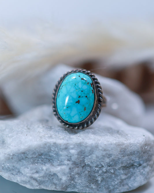 Turquoise Ring |Size 5 - Smokin' Blues Turquoise