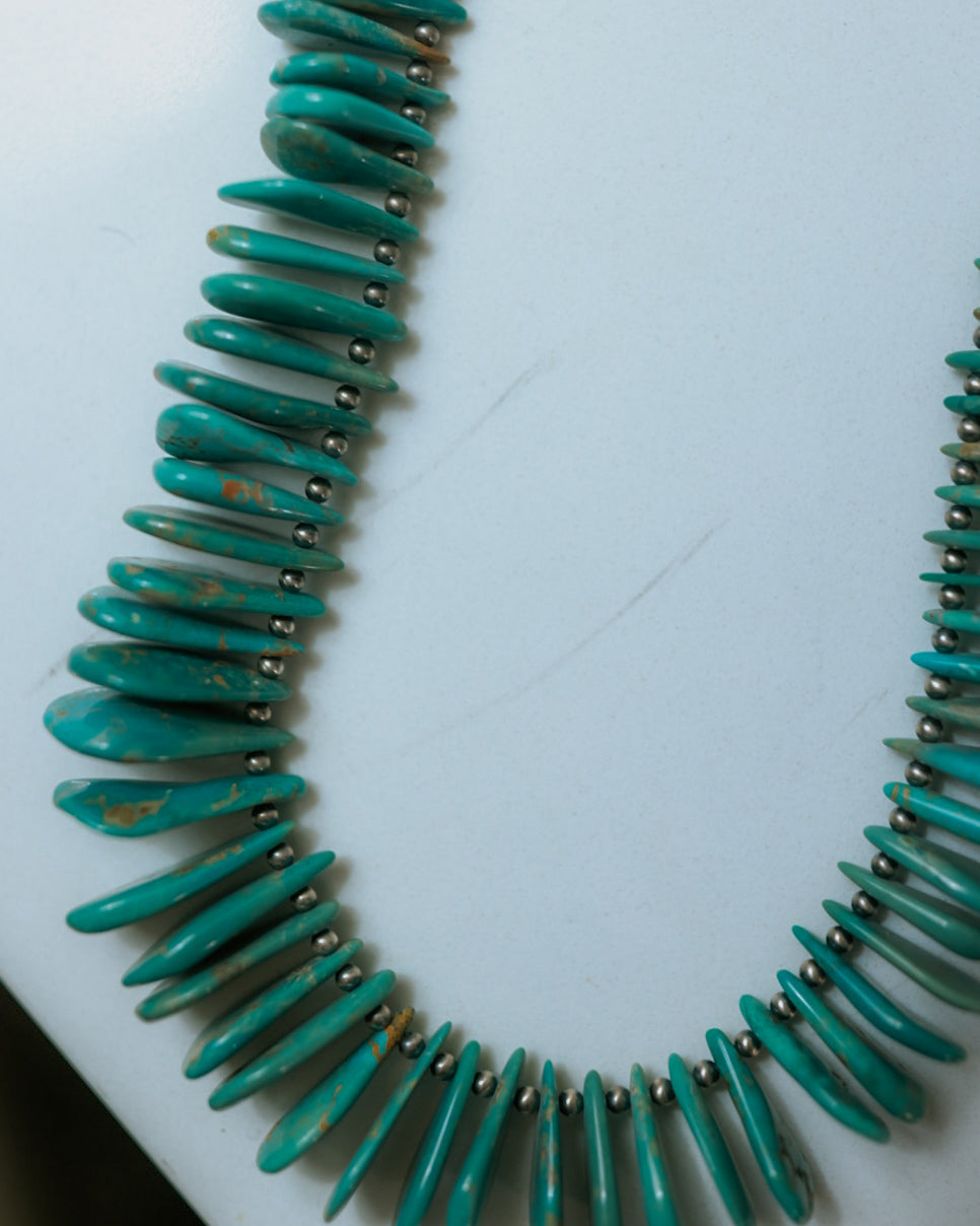 Turquoise Necklace - Smokin' Blues Turquoise
