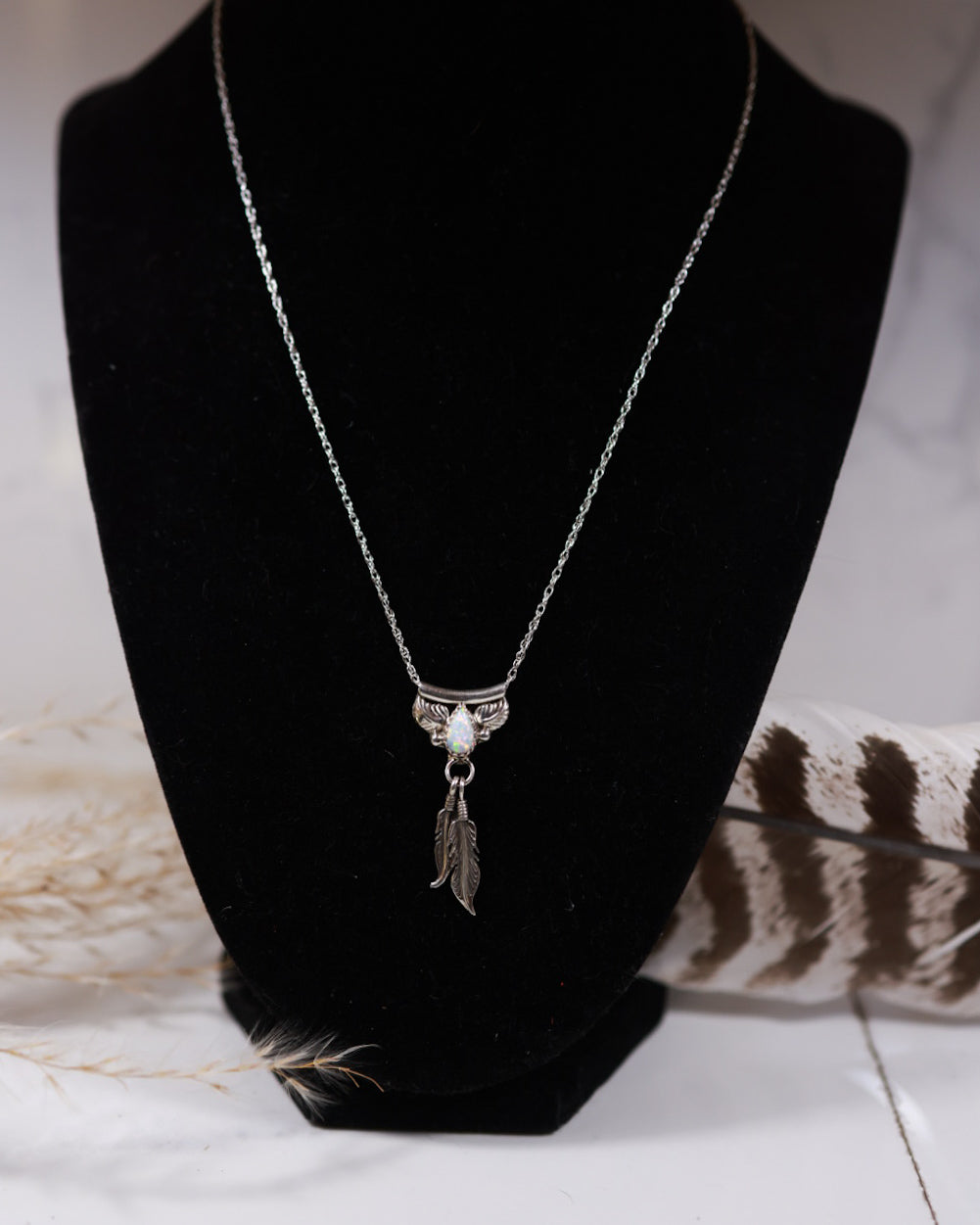 Opal Necklace - Smokin' Blues Turquoise