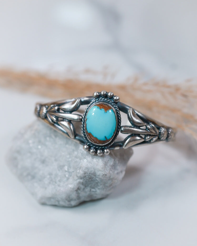 Turquoise Cuff - Smokin' Blues Turquoise