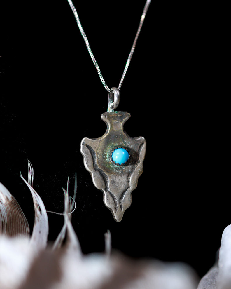 Turquoise Pendant - Smokin' Blues Turquoise