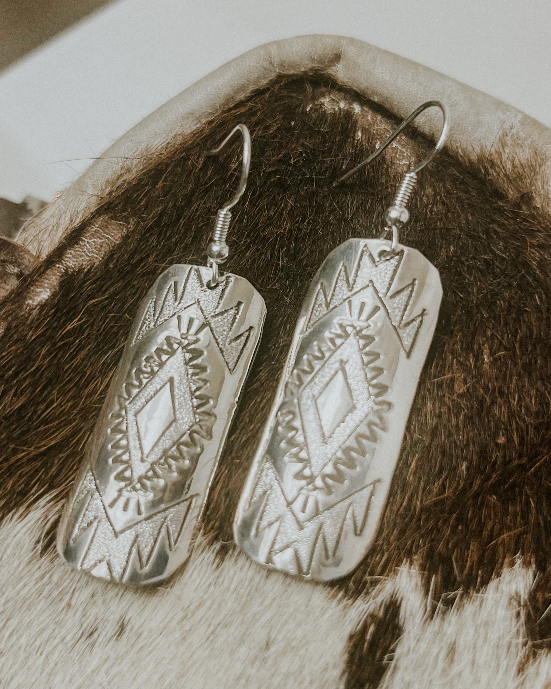 Sterling Silver Earrings - Smokin' Blues Turquoise
