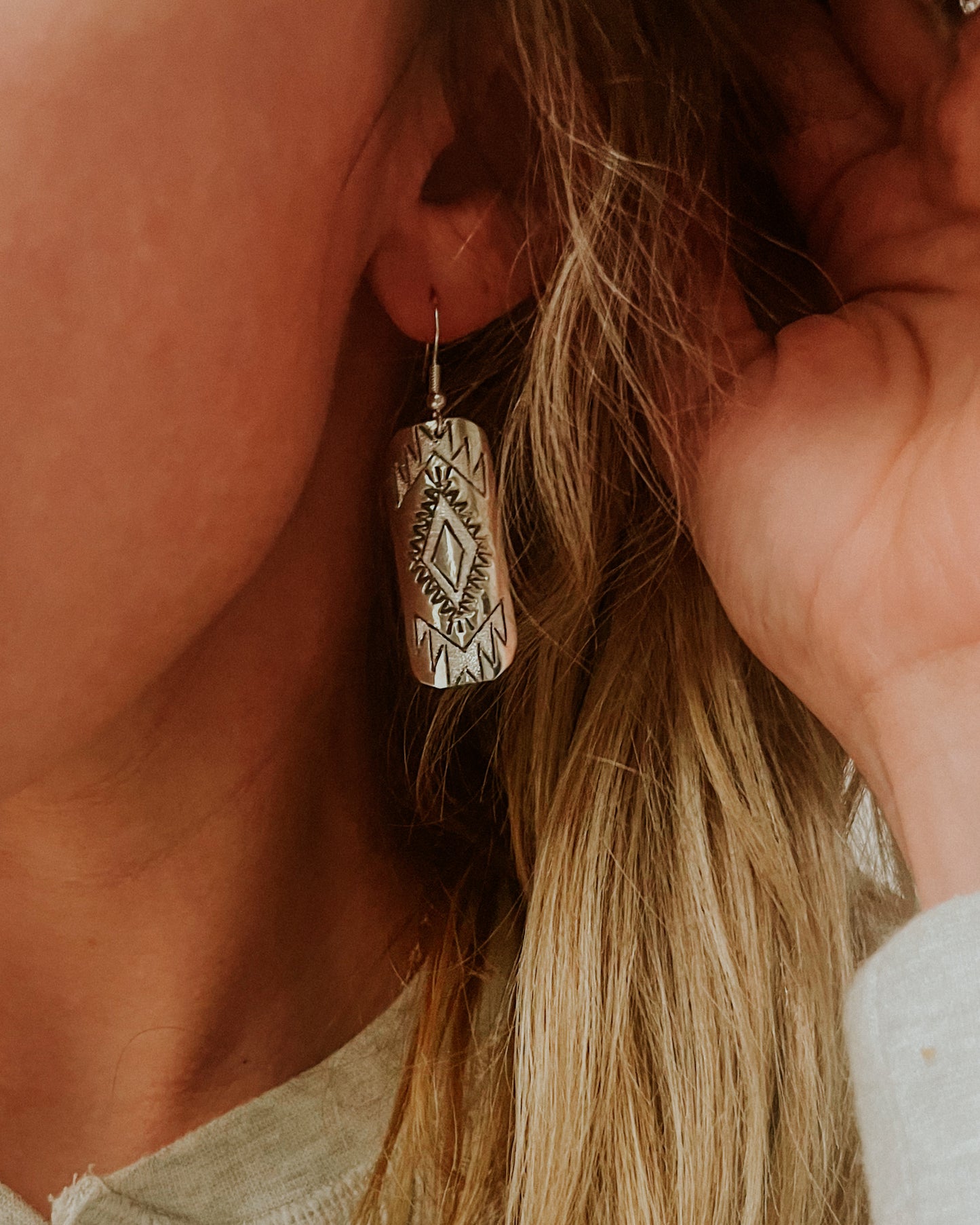 Sterling Silver Earrings - Smokin' Blues Turquoise