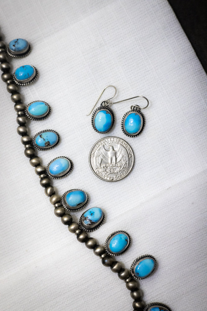 Golden Hills Necklace Set - Smokin' Blues Turquoise