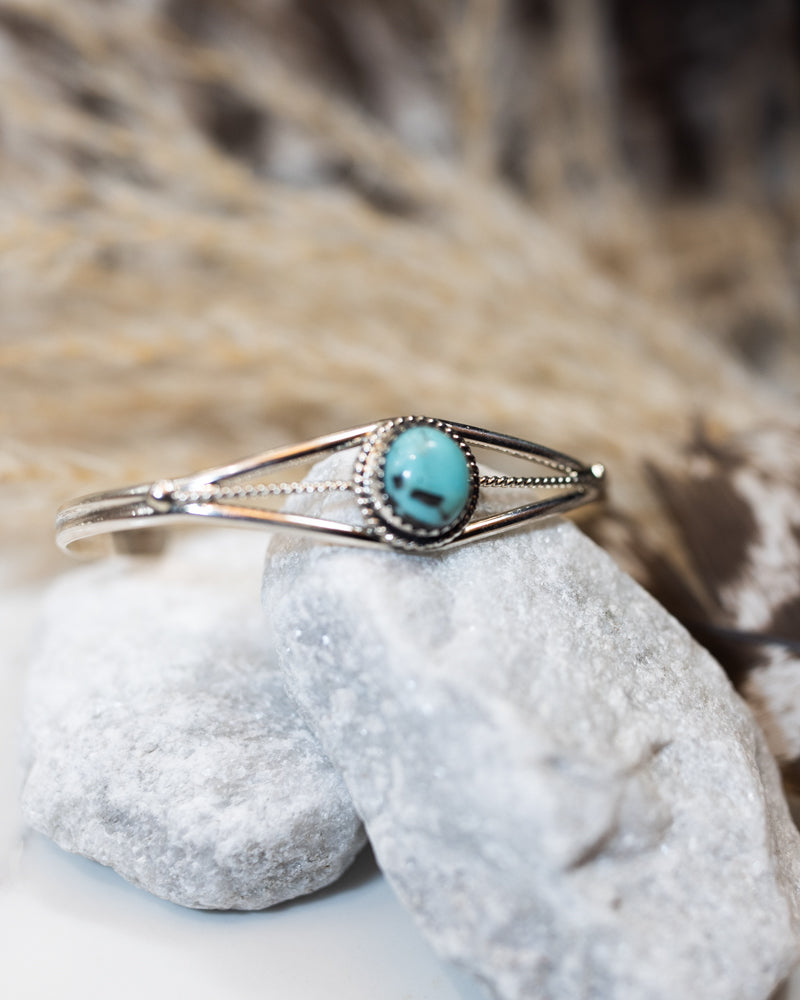 Turquoise Cuff - Smokin' Blues Turquoise