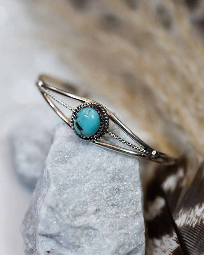 Turquoise Cuff - Smokin' Blues Turquoise