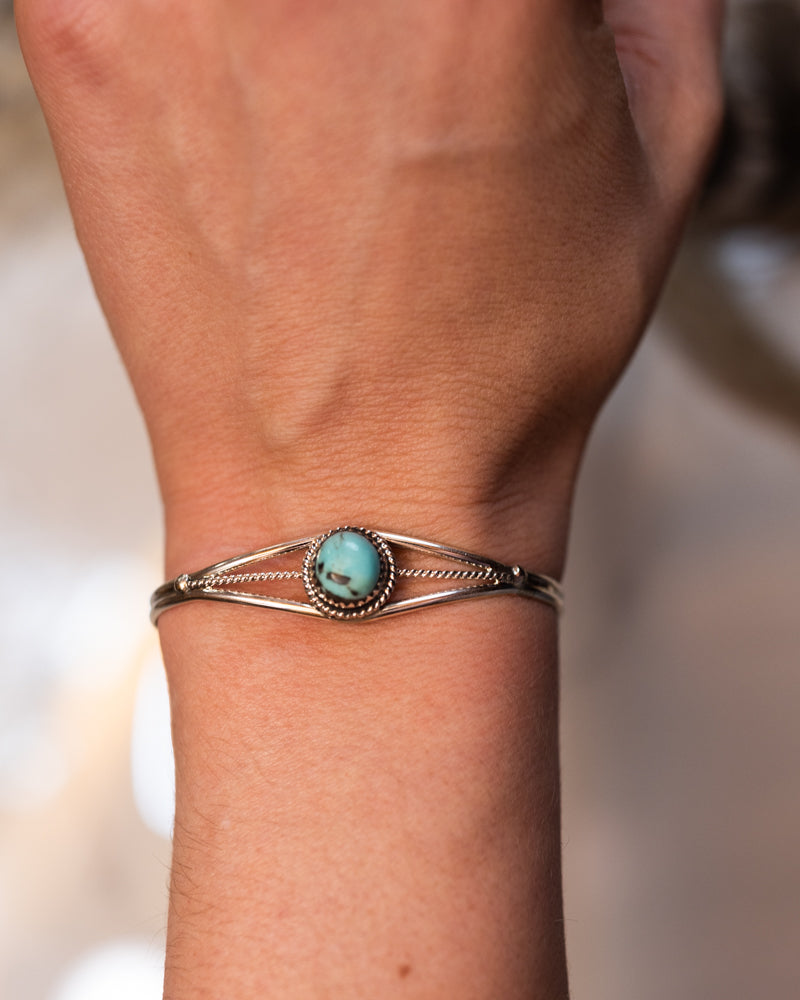 Turquoise Cuff - Smokin' Blues Turquoise
