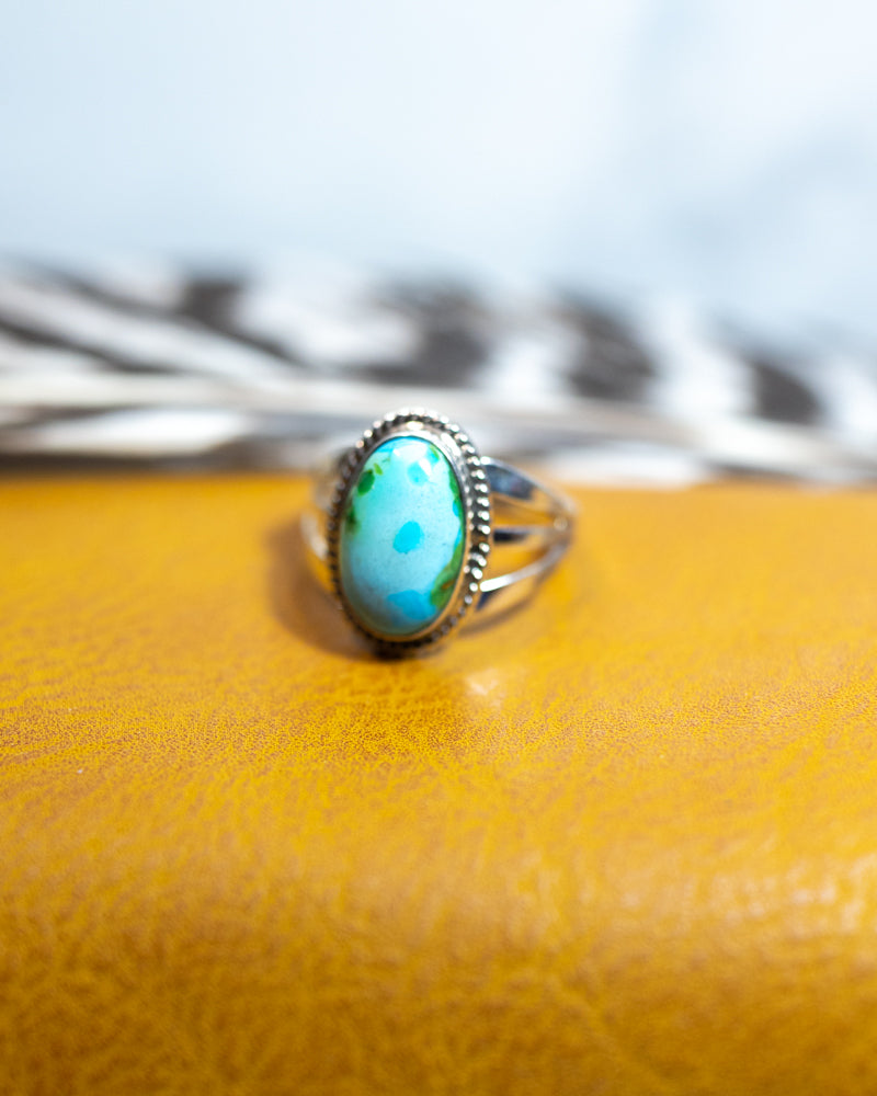 Turquoise Ring | Size 7 - Smokin' Blues Turquoise