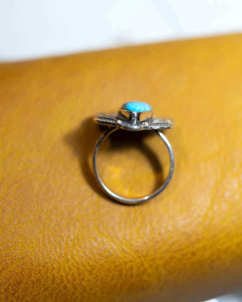 Turquoise Ring | Size 8 - Smokin' Blues Turquoise