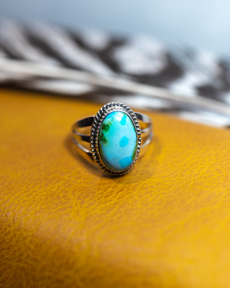 Turquoise Ring | Size 7 - Smokin' Blues Turquoise