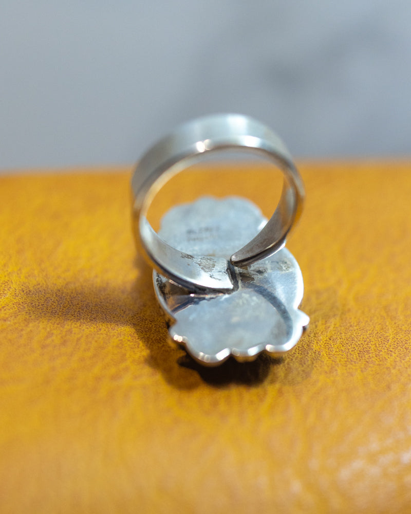 Turquoise Ring Adjustable - Smokin' Blues Turquoise