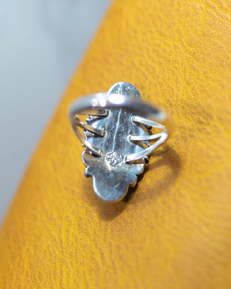 Turquoise Ring | Size 8 - Smokin' Blues Turquoise