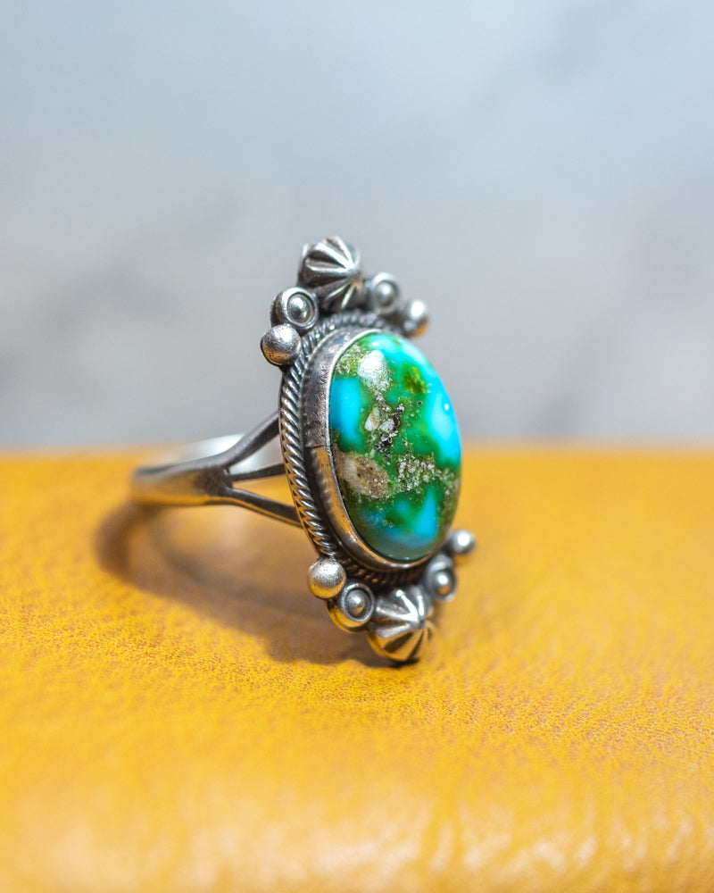 Turquoise Ring | Size 11 - Smokin' Blues Turquoise