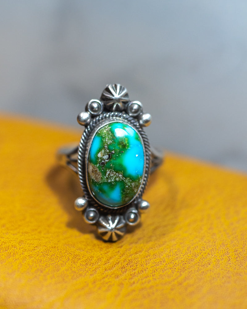 Turquoise Ring | Size 11 - Smokin' Blues Turquoise