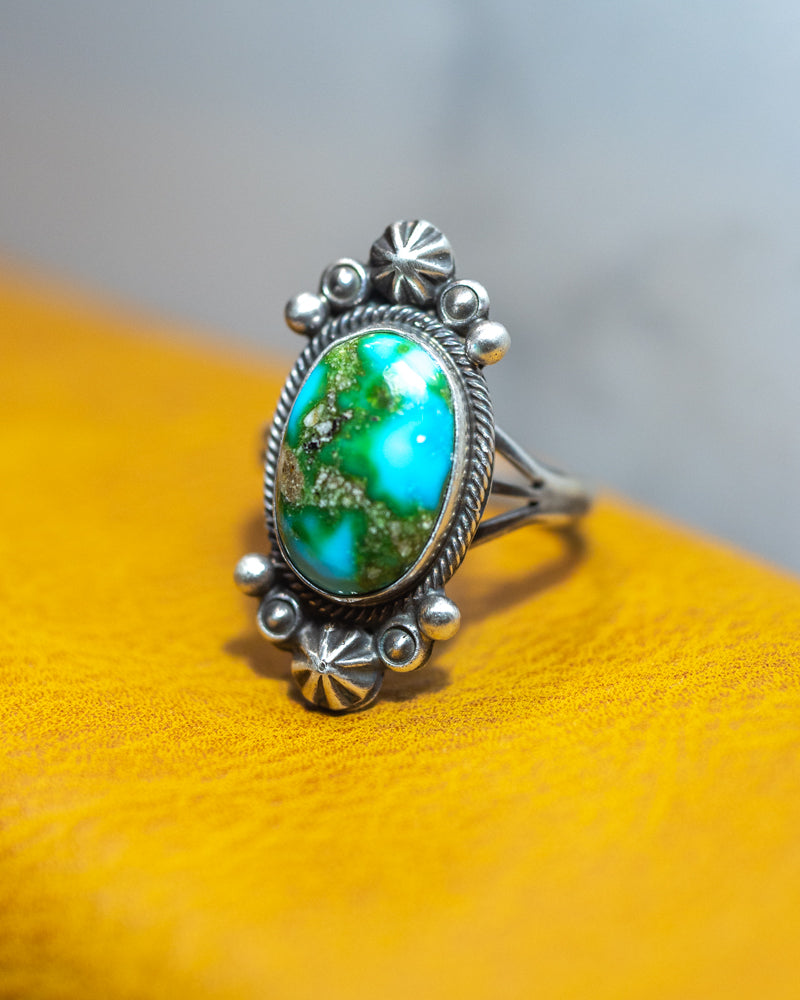 Turquoise Ring | Size 11 - Smokin' Blues Turquoise