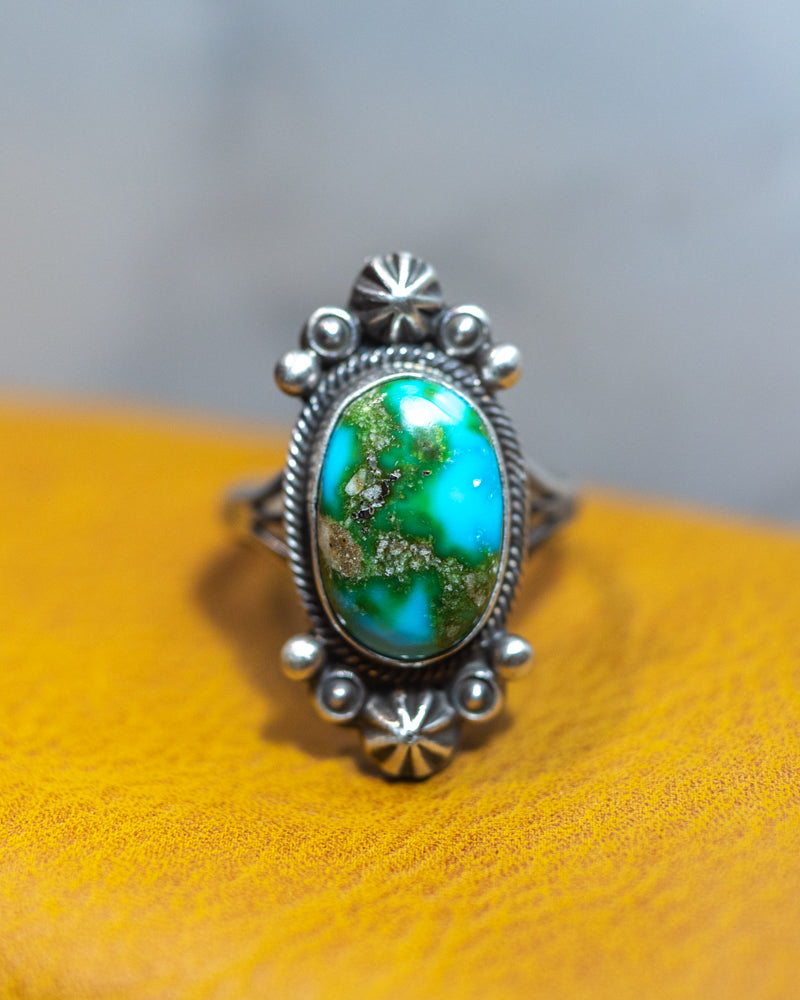 Turquoise Ring | Size 11 - Smokin' Blues Turquoise