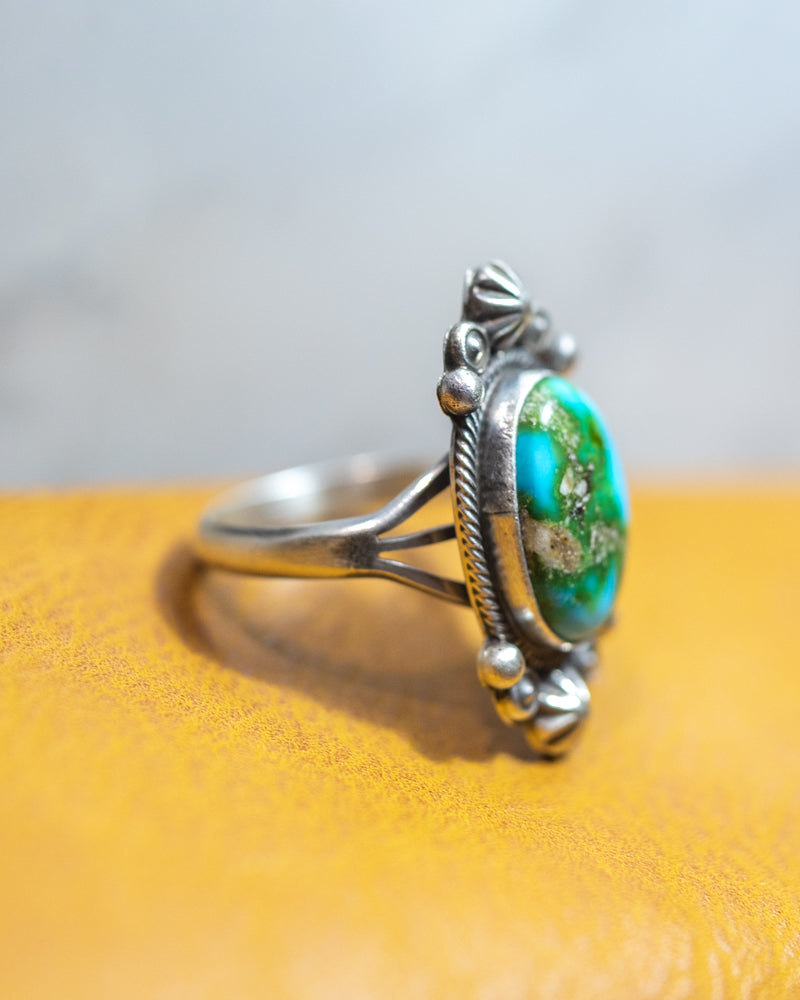 Turquoise Ring | Size 11 - Smokin' Blues Turquoise