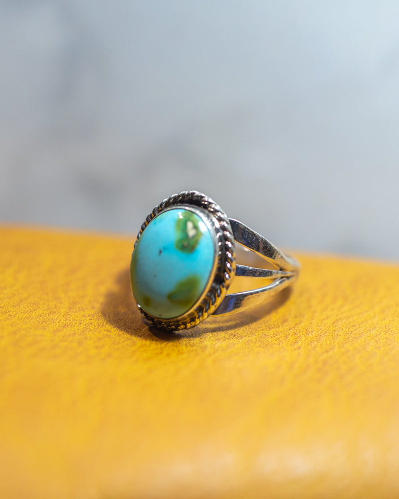 Turquoise Ring | Size 9 - Smokin' Blues Turquoise