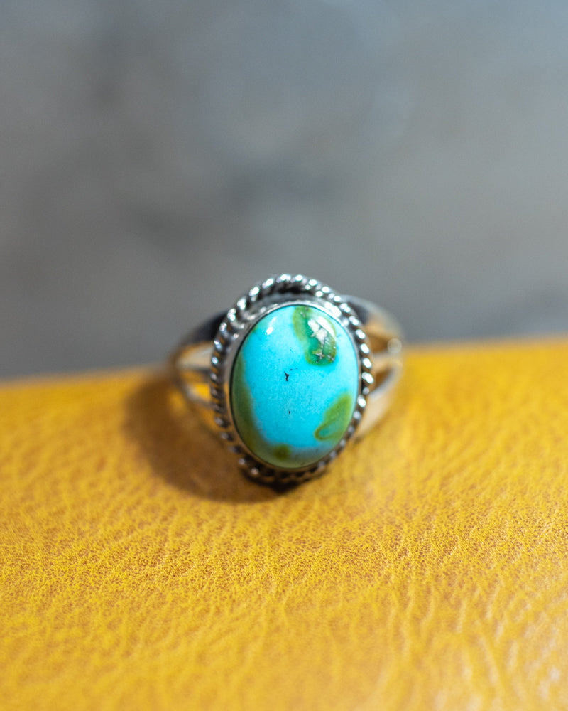 Turquoise Ring | Size 9 - Smokin' Blues Turquoise