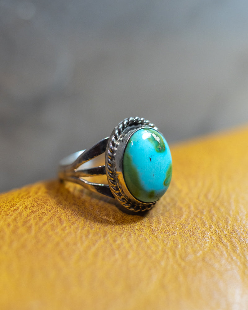Turquoise Ring | Size 9 - Smokin' Blues Turquoise