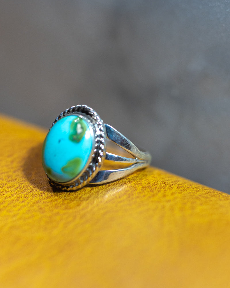 Turquoise Ring | Size 9 - Smokin' Blues Turquoise