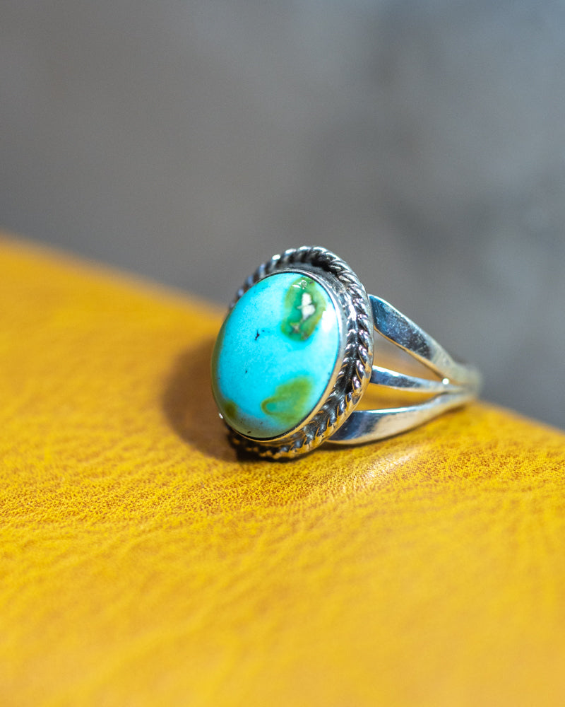 Turquoise Ring | Size 9 - Smokin' Blues Turquoise